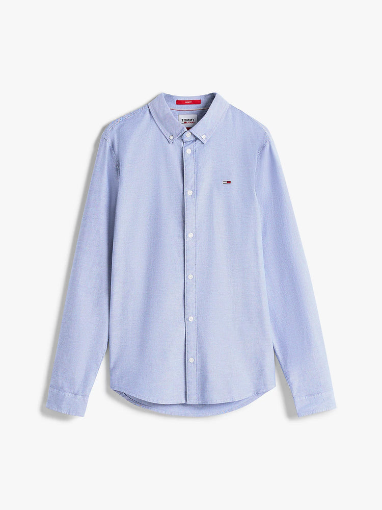 Ανδρικό πουκάμισο oxford  TJM SLIM STRETCH OXFORD SHIRT DM0DM09594C87 | DM0DM09594C87