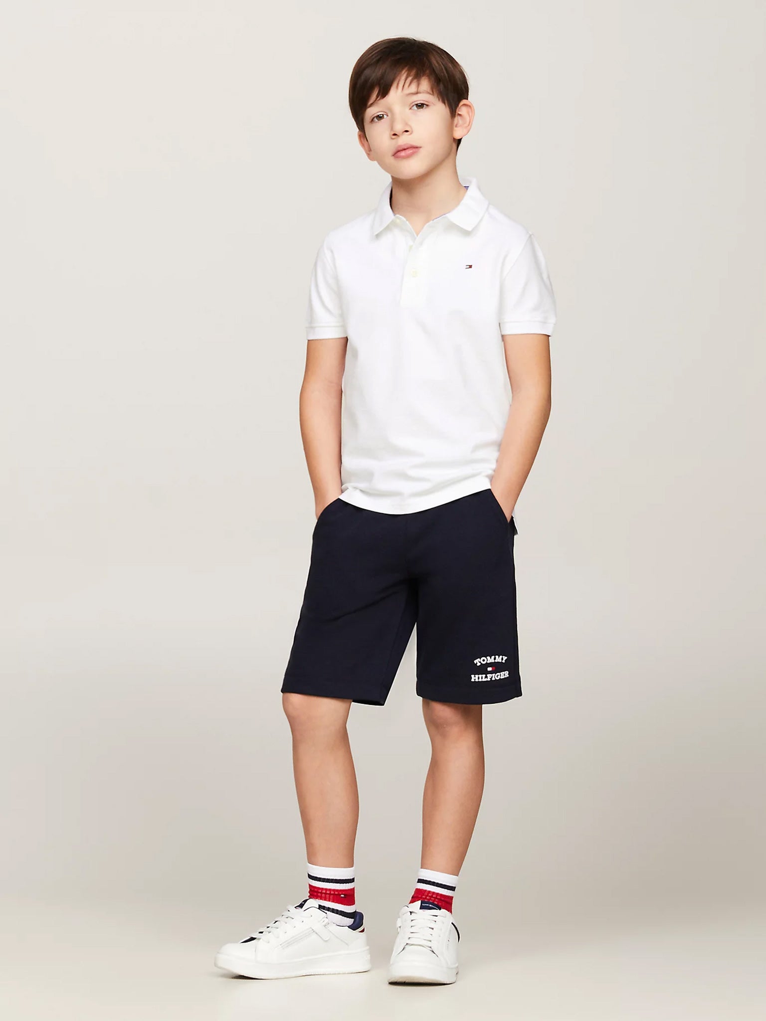 Παιδική μπλούζα polo BOYS TOMMY POLO S/S KB0KB03975123 | KB0KB03975123