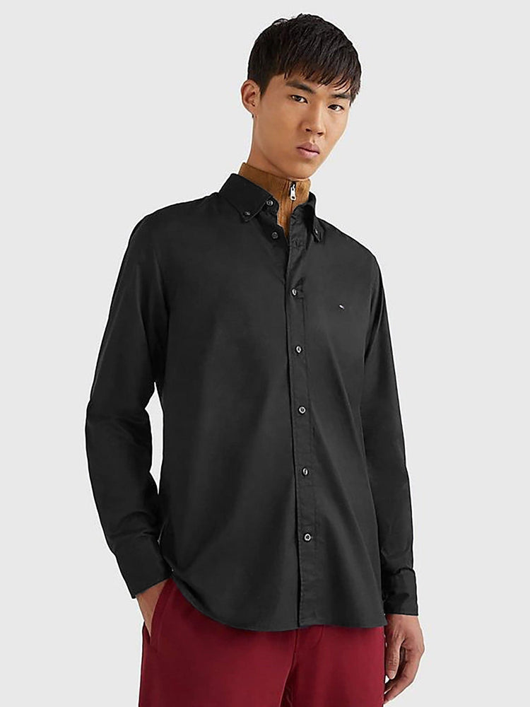 Ανδρικό πουκάμισο TH FLEX COTTON POPLIN SHIRT MW0MW25035BDS | MW0MW25035BDS