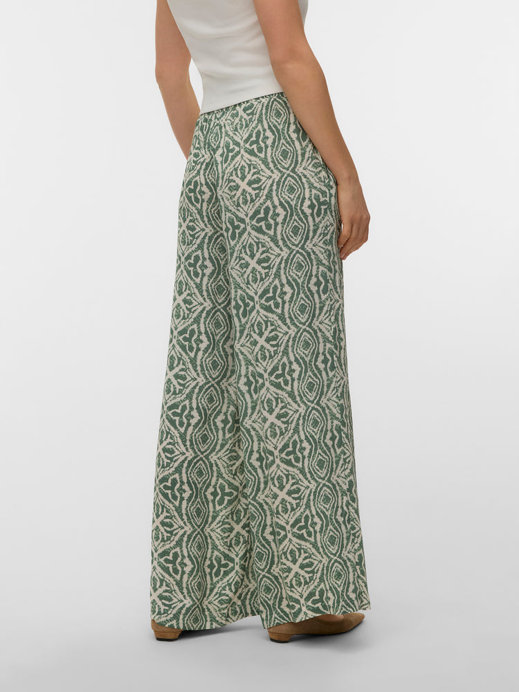 Γυναικεία παντελόνα εμπριμέ VMMENNY HW WIDE PANTS WVN 10282478 | 10282478