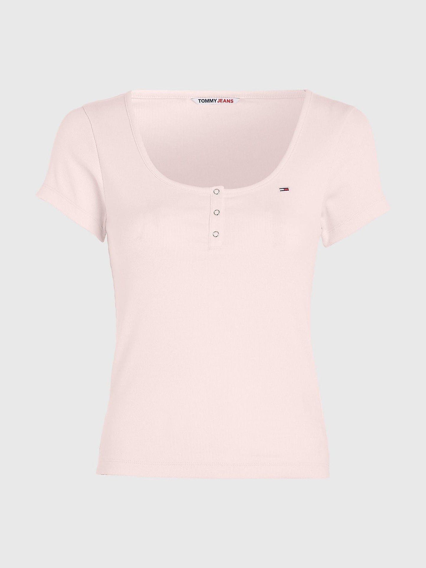 Γυναικεία μπλούζα RIB-KNIT SLIM FIT T-SHIRT DW0DW16107TJ9 | DW0DW16107TJ9