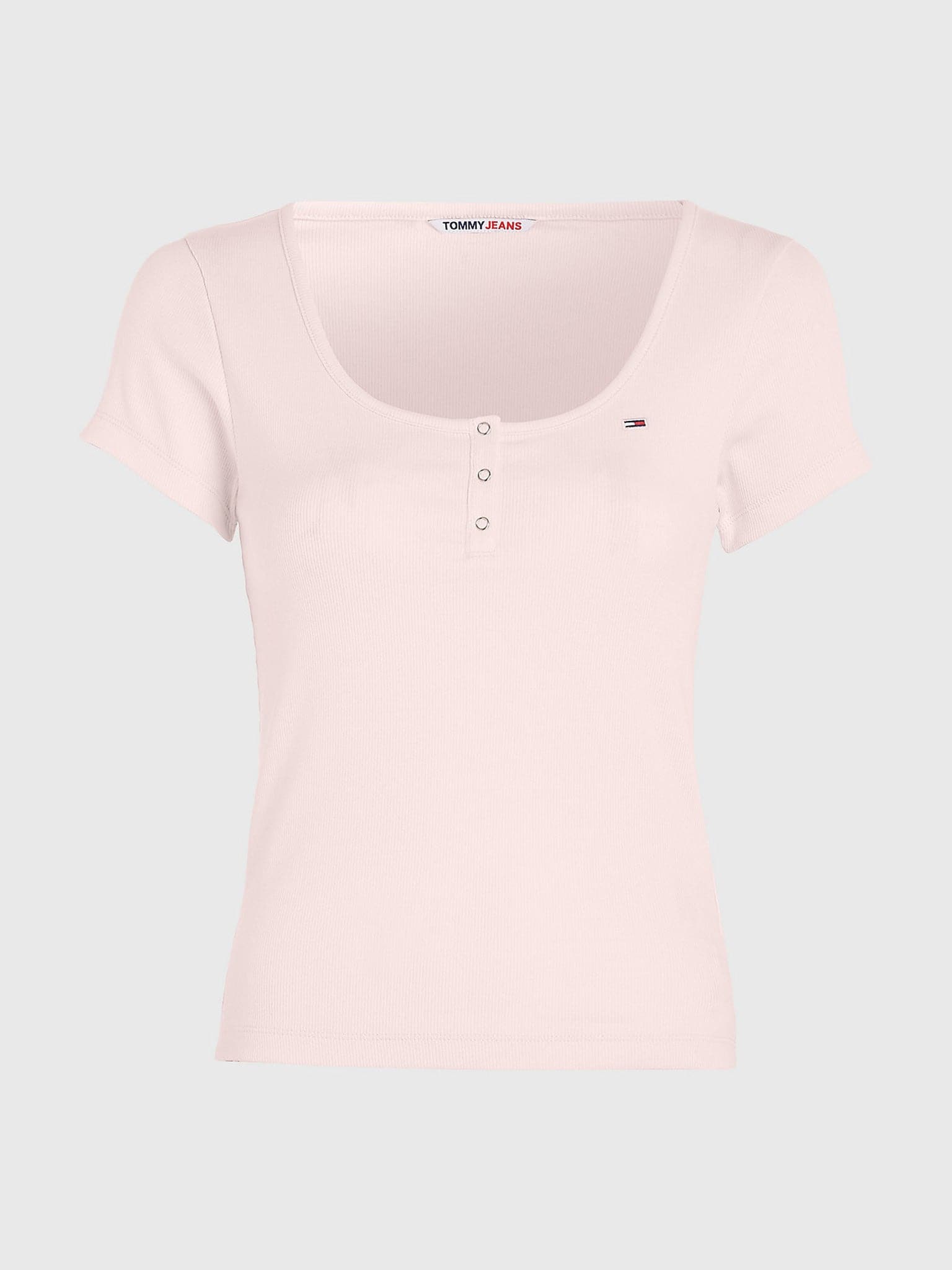 Γυναικεία μπλούζα RIB-KNIT SLIM FIT T-SHIRT DW0DW16107TJ9 | DW0DW16107TJ9