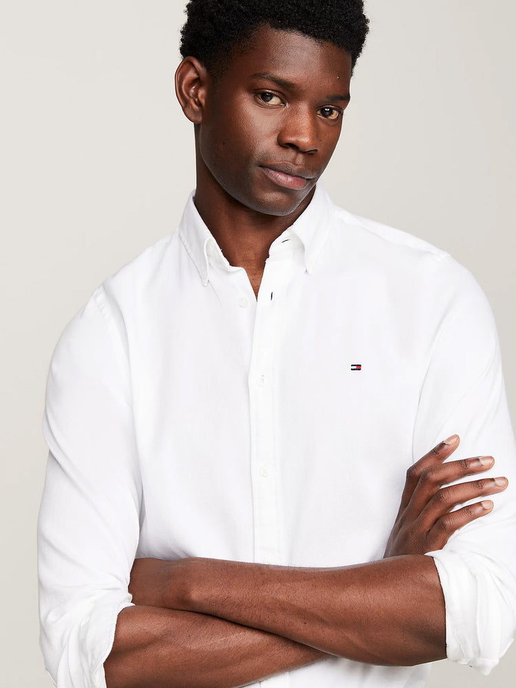 Ανδρικό πουκάμισο TH FLEX POPLIN DOBBY SHIRT MW0MW25038YBR | MW0MW25038YBR