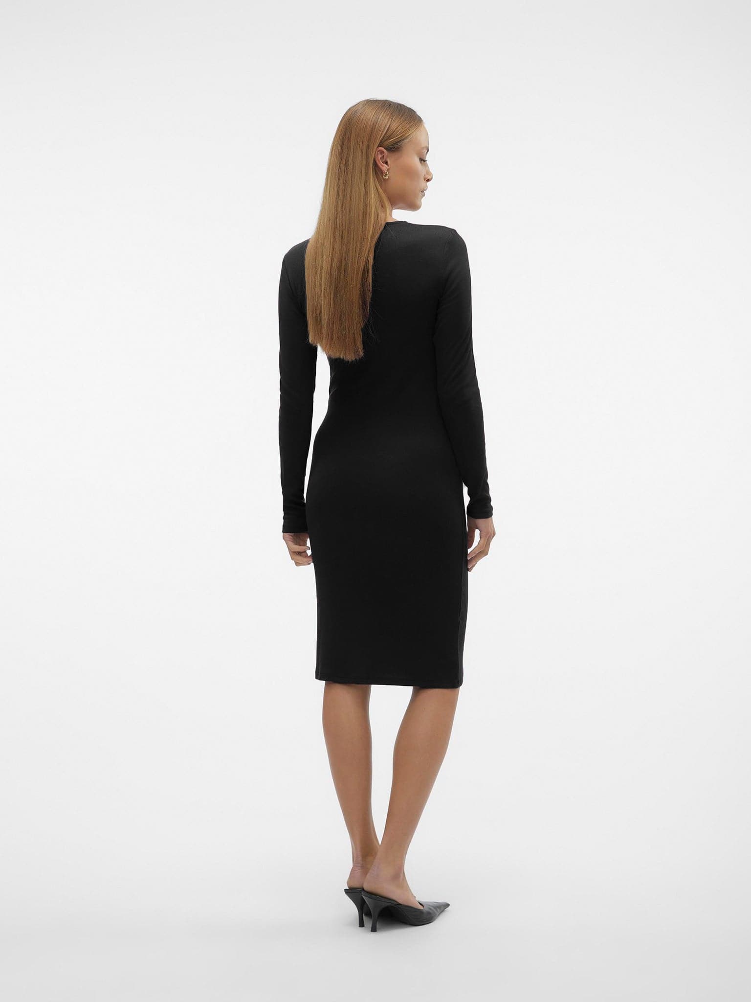 Γυναικείο φόρεμα ριπ VMROMA LS BKN DRESS JRS 10293828 | 10293828