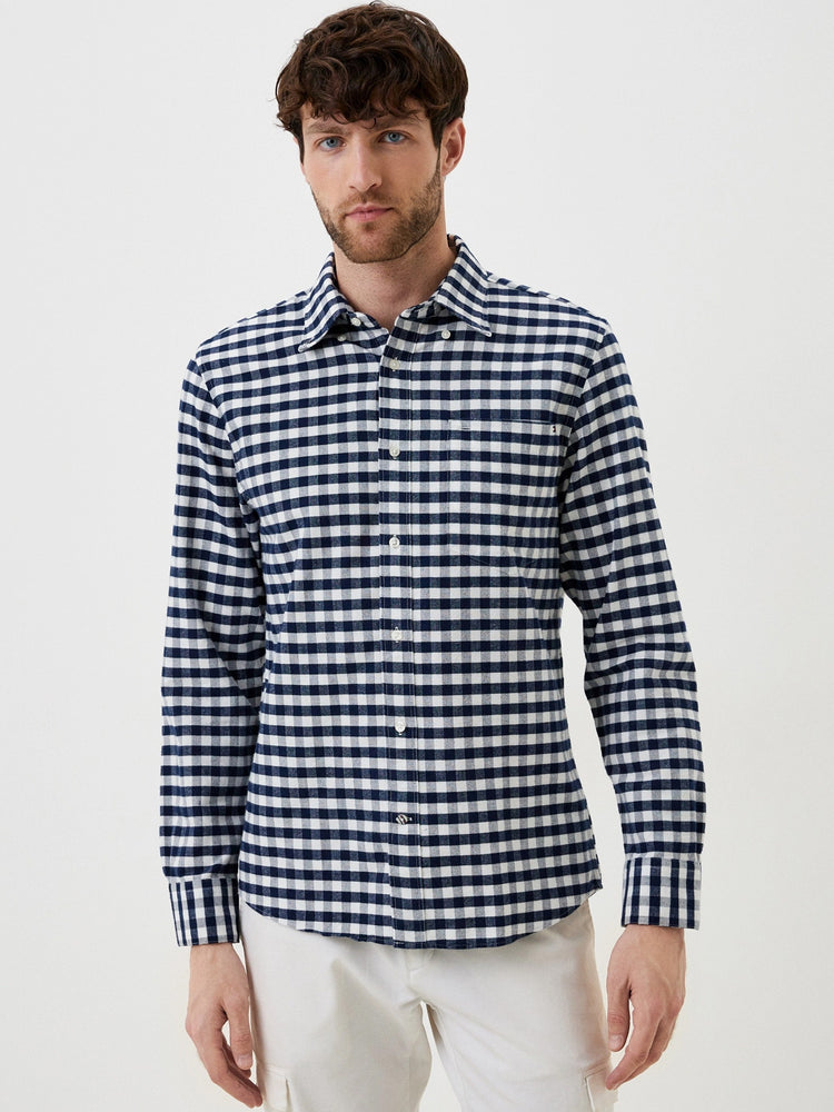 Ανδρικό πουκάμισο OXFORD BRUSHED GINGHAM RF  SHIRT MW0MW333090MT | MW0MW333090MT