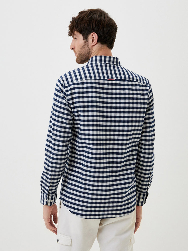 Ανδρικό πουκάμισο OXFORD BRUSHED GINGHAM RF  SHIRT MW0MW333090MT | MW0MW333090MT