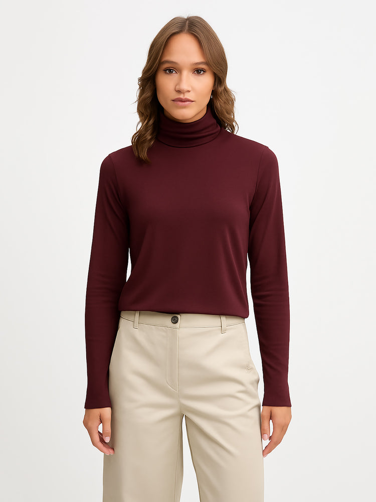 Γυναικεία μπλούζα VMALBERTE LS ROLLNECK TOP JRS NOOS 10293803 | 10293803