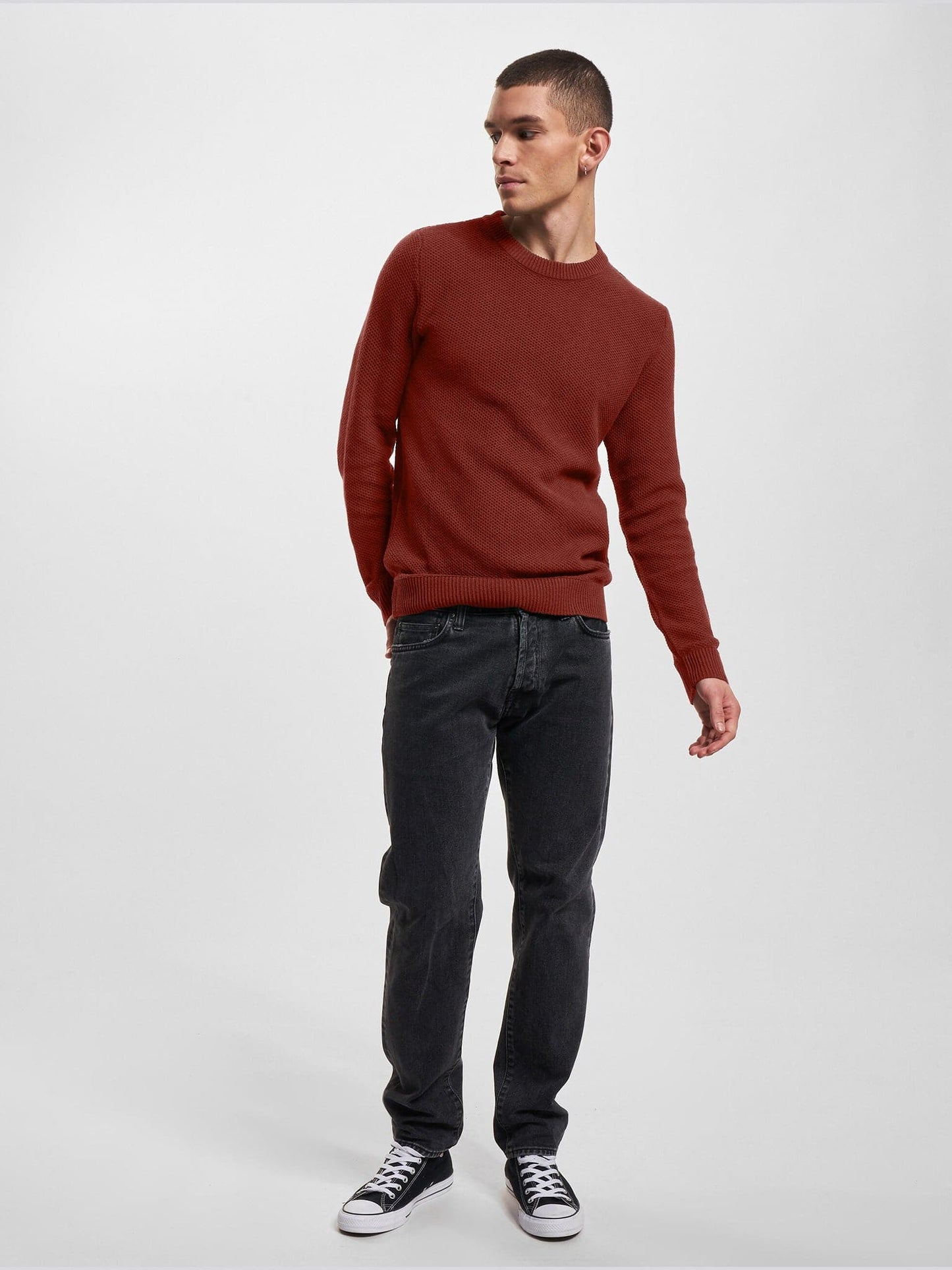 Ανδρική μπλούζα πλεκτή JORBRODY KNIT CREW NECK 12246611 | 12246611