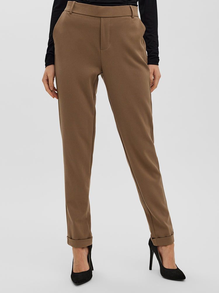 Γυναικείο παντελόνι VMMAYA MW LOOSE SOLID PANT NOOS 10225280 | 10225280