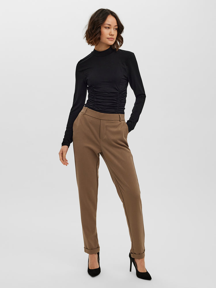 Γυναικείο παντελόνι VMMAYA MW LOOSE SOLID PANT NOOS 10225280 | 10225280