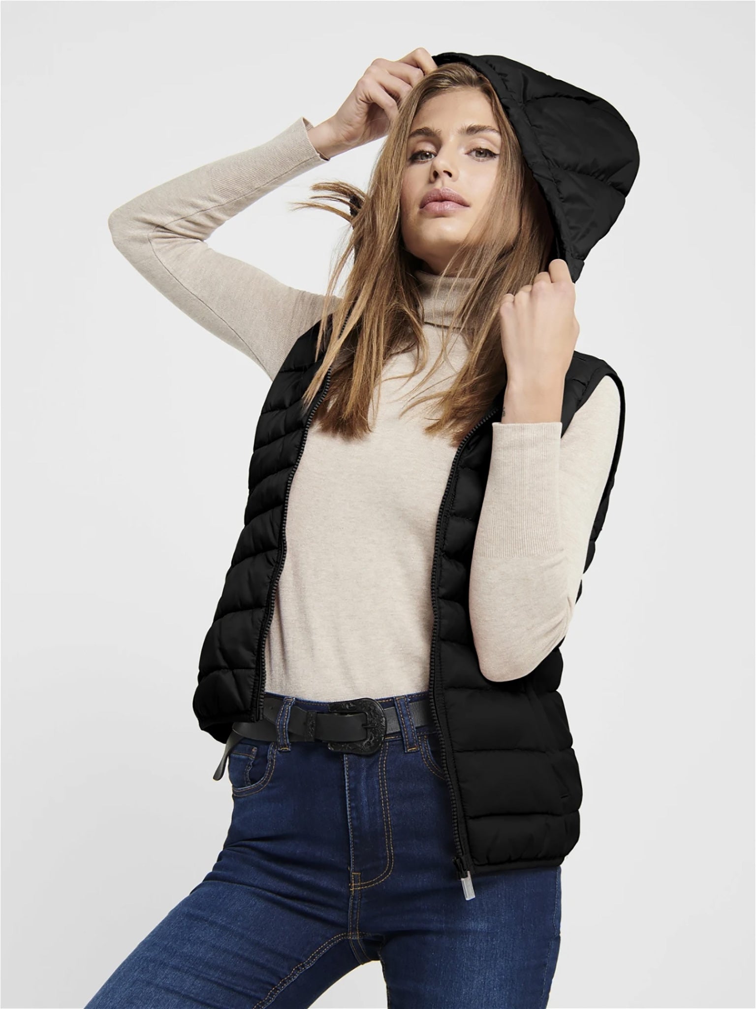 Γυναικείο γιλέκο puffer ONLNEWTAHOE HOOD WAISTCOAT OTW NOOS 15205760 |  15205760