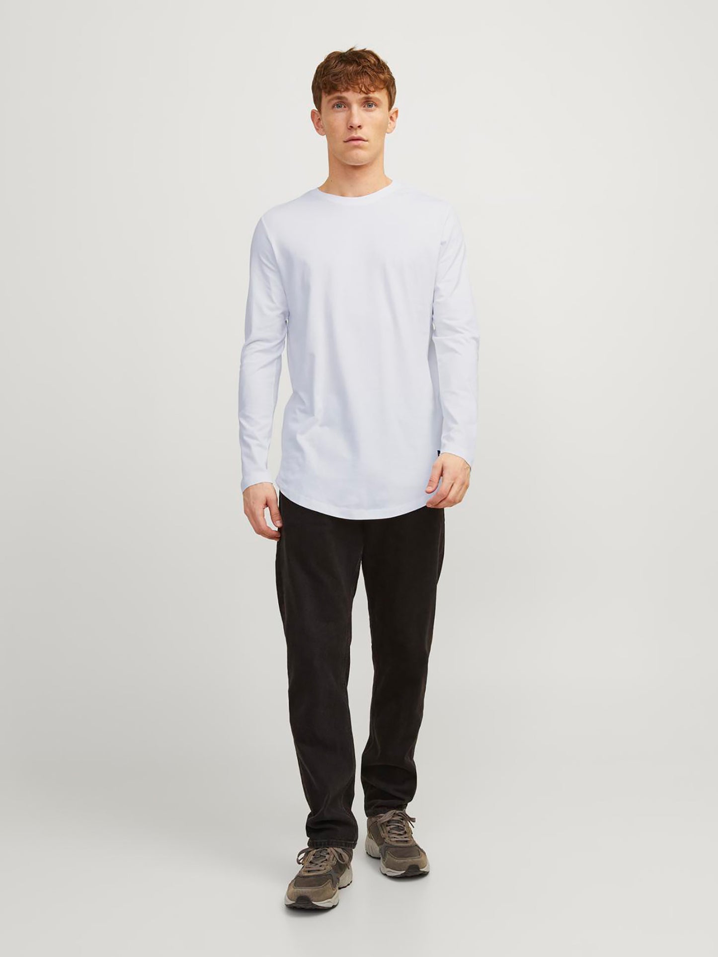 Ανδρική μπλούζα μακό JJENOA TEE O-NECK LS NOOS 12190128 | 12190128