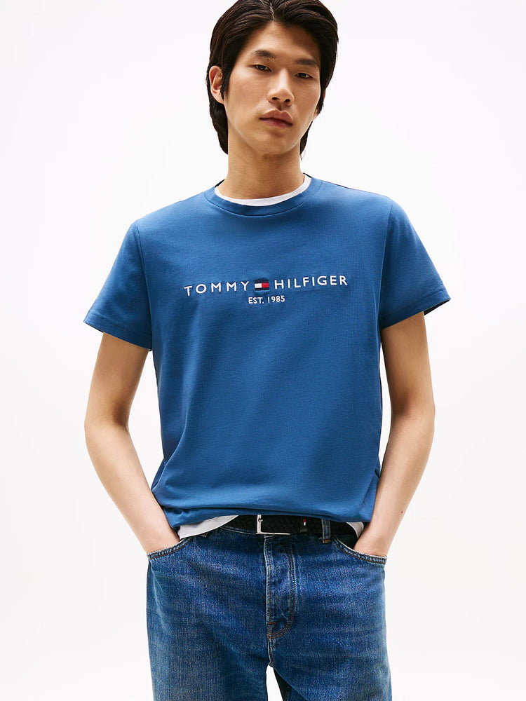 Ανδρικό t-shirt slim fit TOMMY LOGO TEE MW0MW11797DBZ | MW0MW11797DBZ
