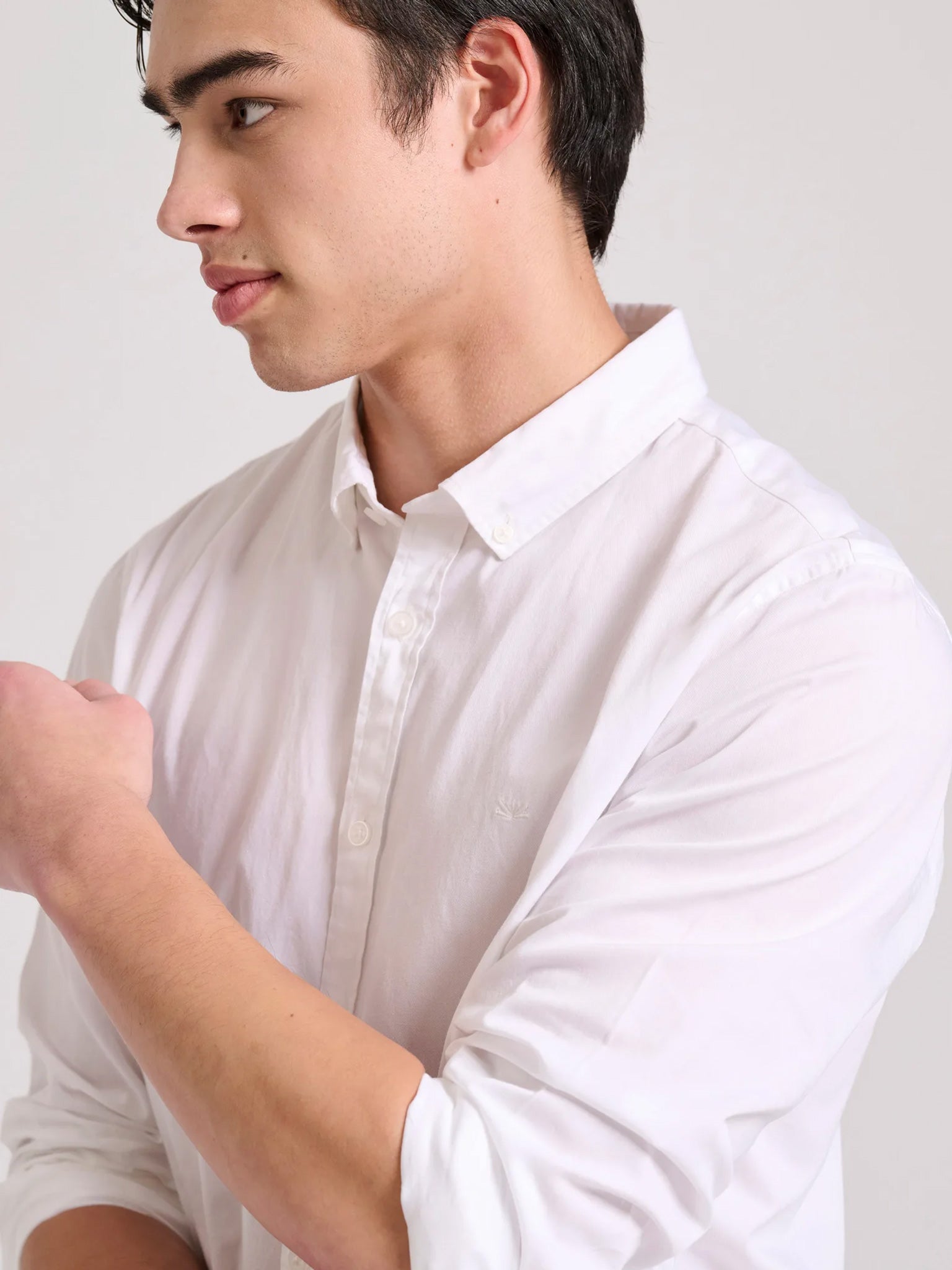 Ανδρικό πουκάμισο FBM009-015-05 WHITE | FBM009-015-05