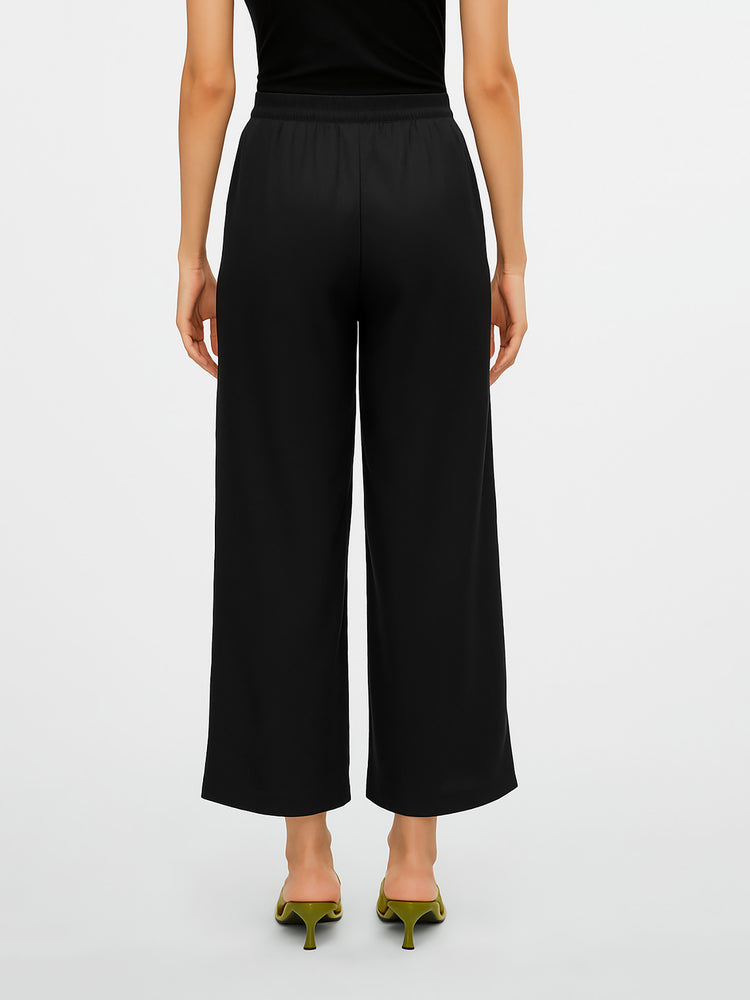 Γυναικεία ζιπ κιλότ ONLNOVA LIFE VIS CROP PALAZZO PANT SOLID 15222224 | 15222224