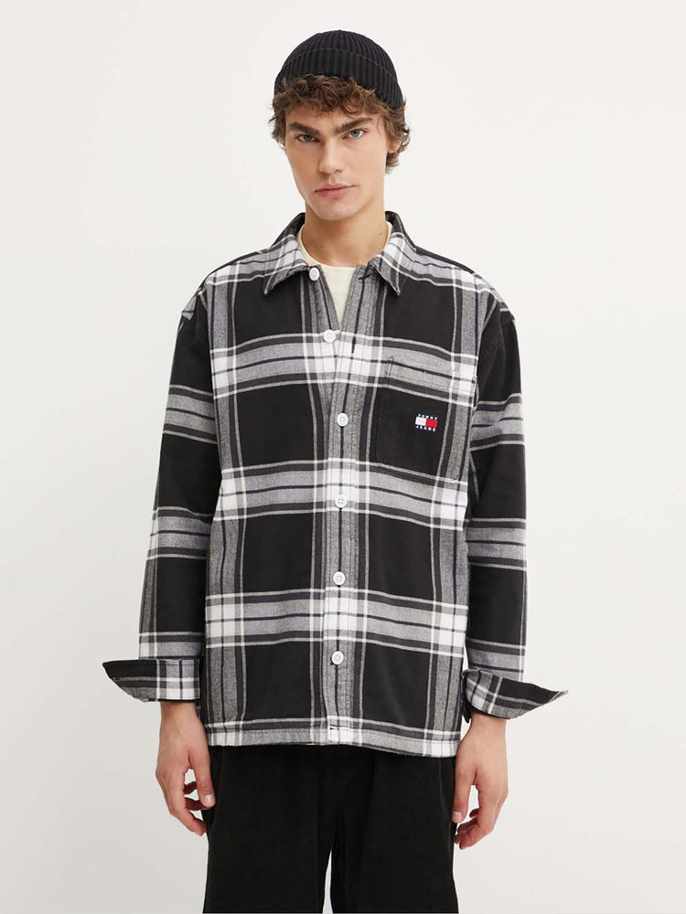 Ανδρικό πουκάμισο TJM BOLD CHECK OVERSHIRT EXT DM0DM19518YBR | DM0DM19518YBR