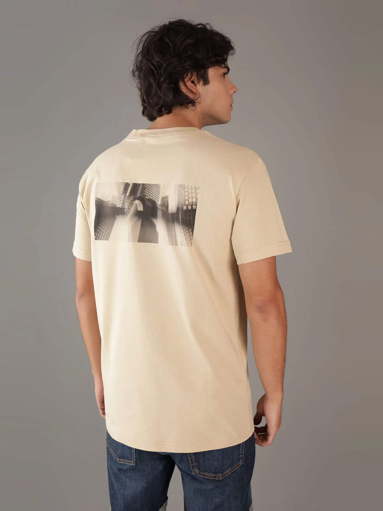 Ανδρικό t-shirt CITY GRID PHOTOPRINT TEE J30J325685RAE | J30J325685RAE