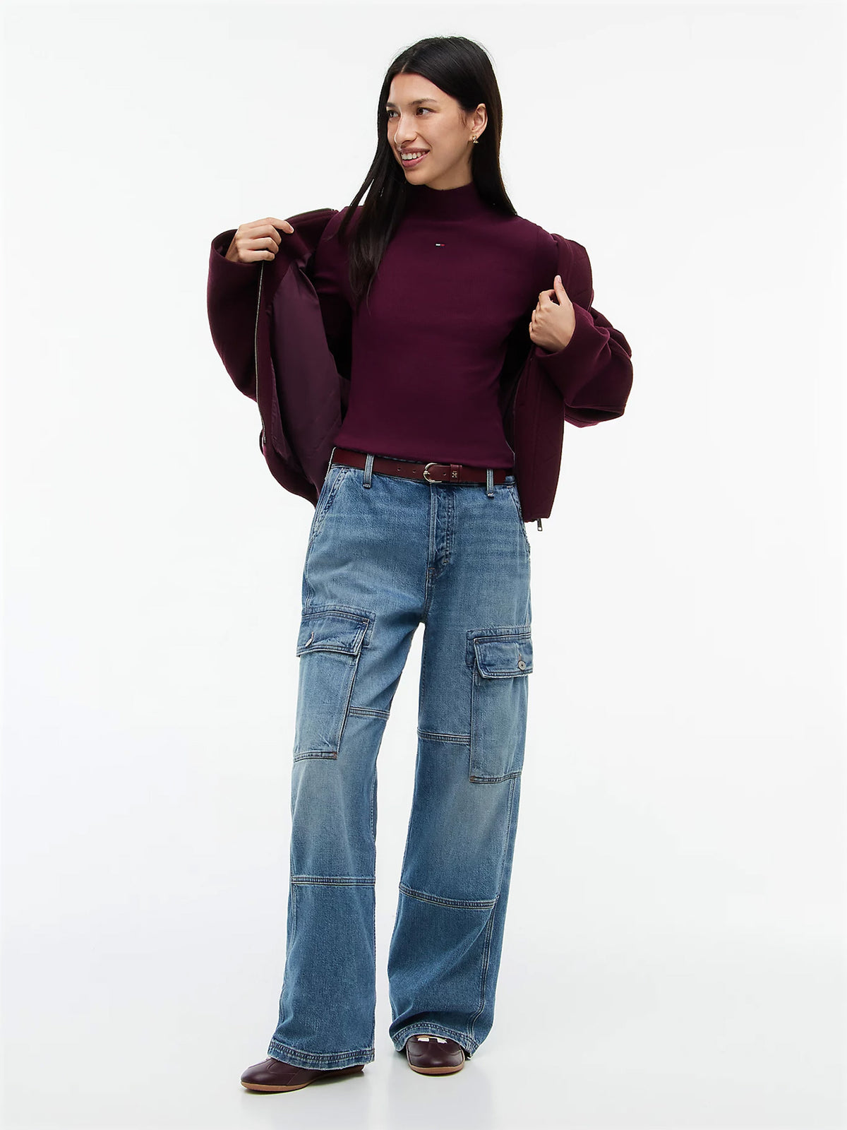 Γυναικεία μπλούζα ριπ TJW ESSENTIAL MOCK NECK DW0DW19830V11 | DW0DW19830V11