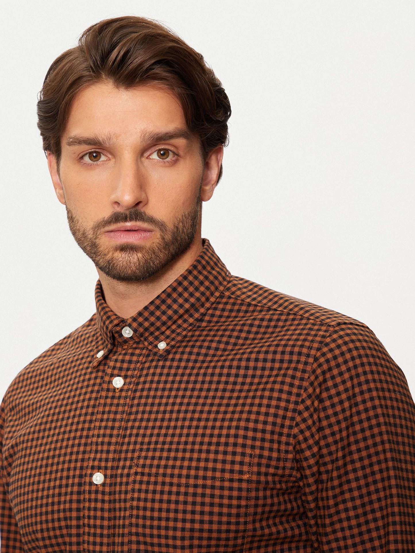 Ανδρικό πουκάμισο καρό JPRBROOK OXFORD SHIRT L/S NOOS 12192150 | 12192150
