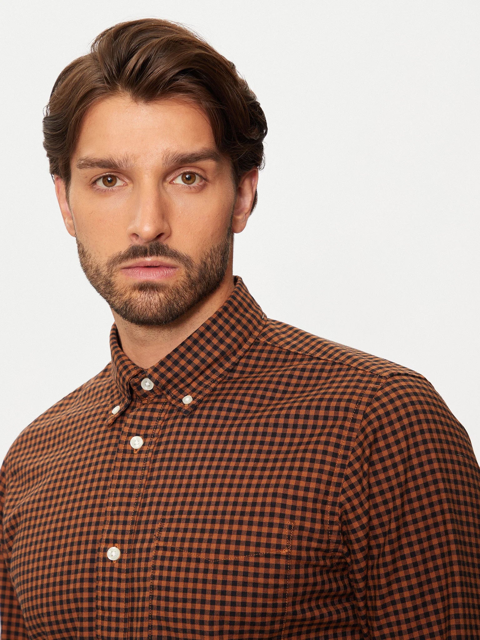 Ανδρικό πουκάμισο καρό JPRBROOK OXFORD SHIRT L/S NOOS 12192150 | 12192150