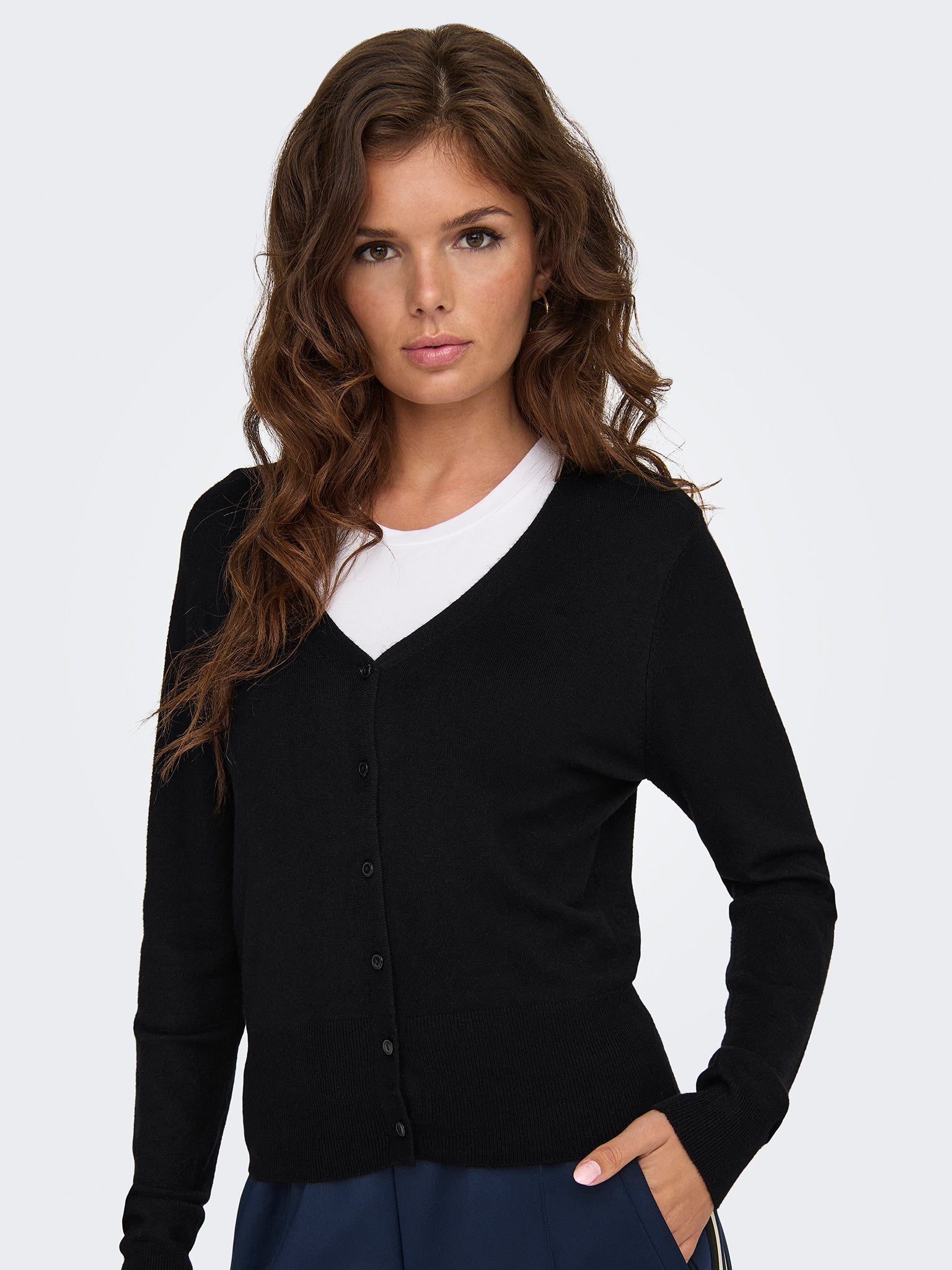 Γυναικεία ζακέτα ONLVENICE LIFE LS VNECK CARDI KNT NOOS 15333985 | 15333985