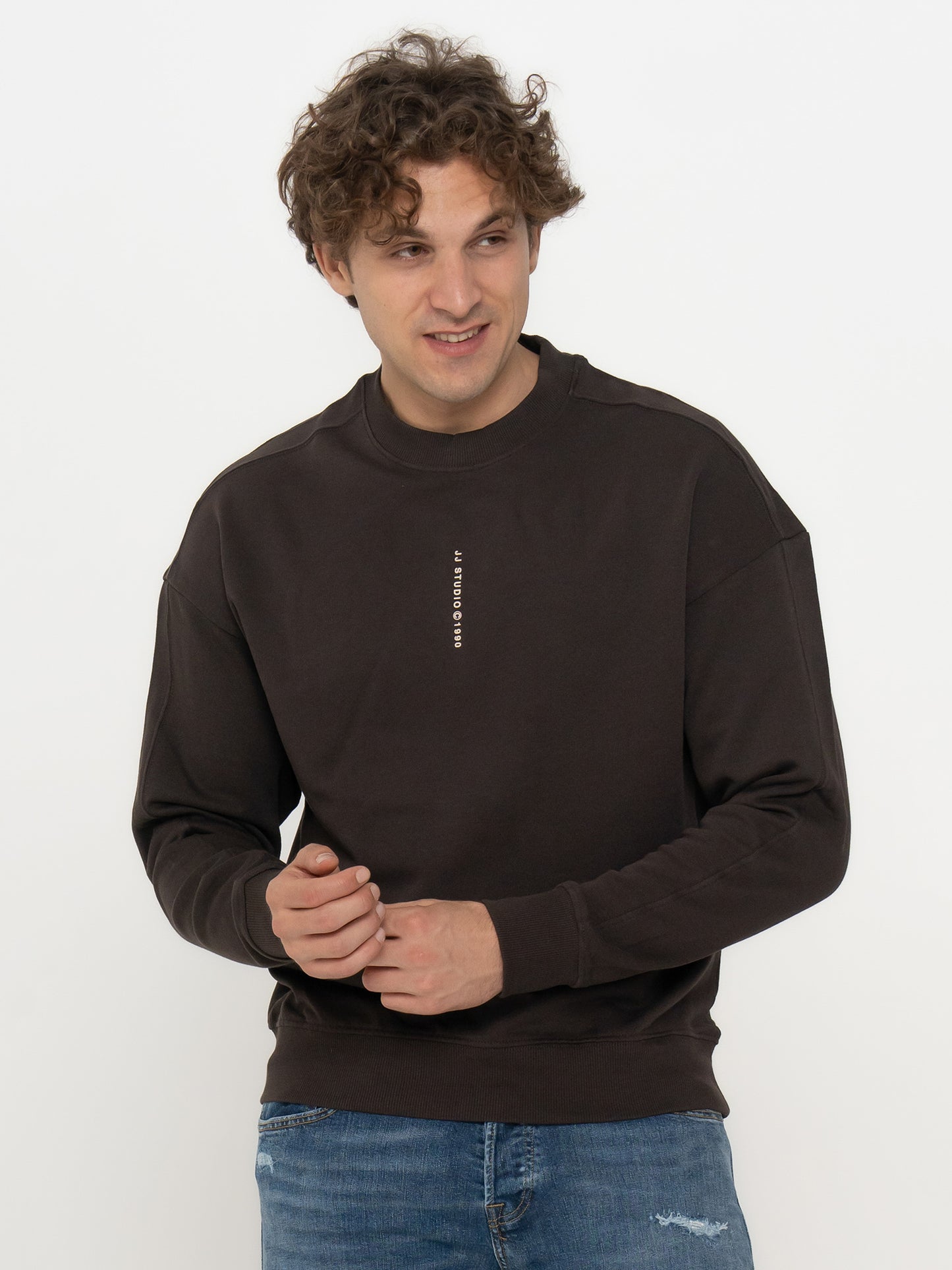 Ανδρική μπλούζα φούτερ JJMICAH SWEAT CREW NECK 12256808 | 12256808