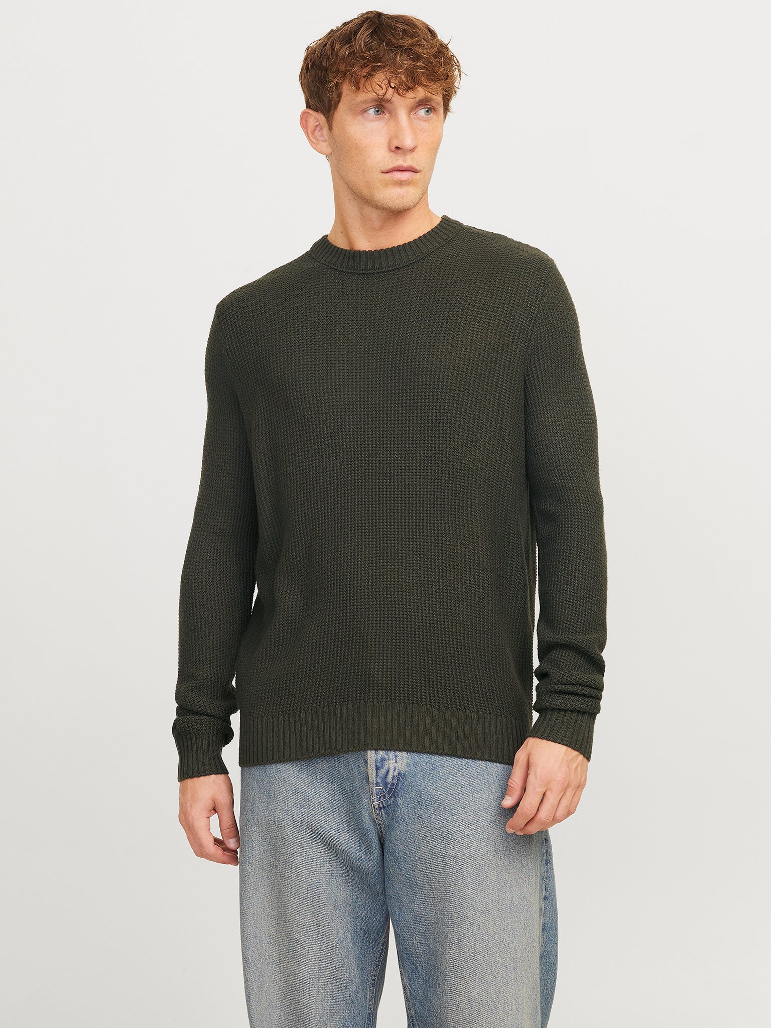 Ανδρική μπλούζα πλεκτή JJROY KNIT CREW NECK 12258569 | 12258569