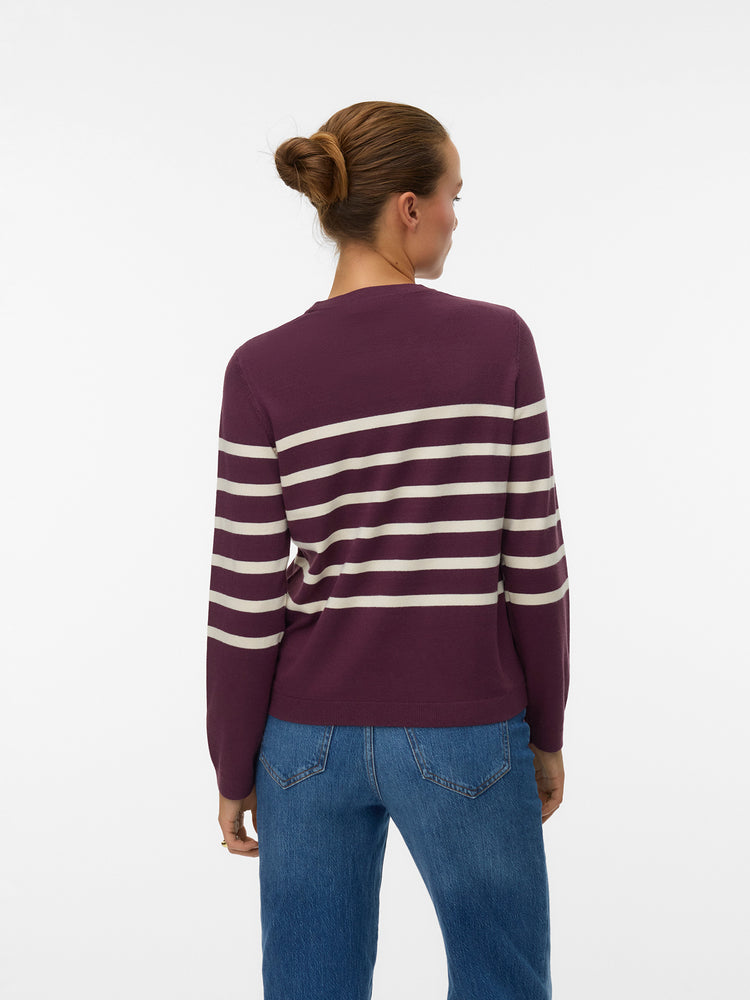 Γυναικεία μπλούζα πλεκτή VMSABA PLAIN LS O-NECK PULLOVER GA NOOS 10309324 | 10309324