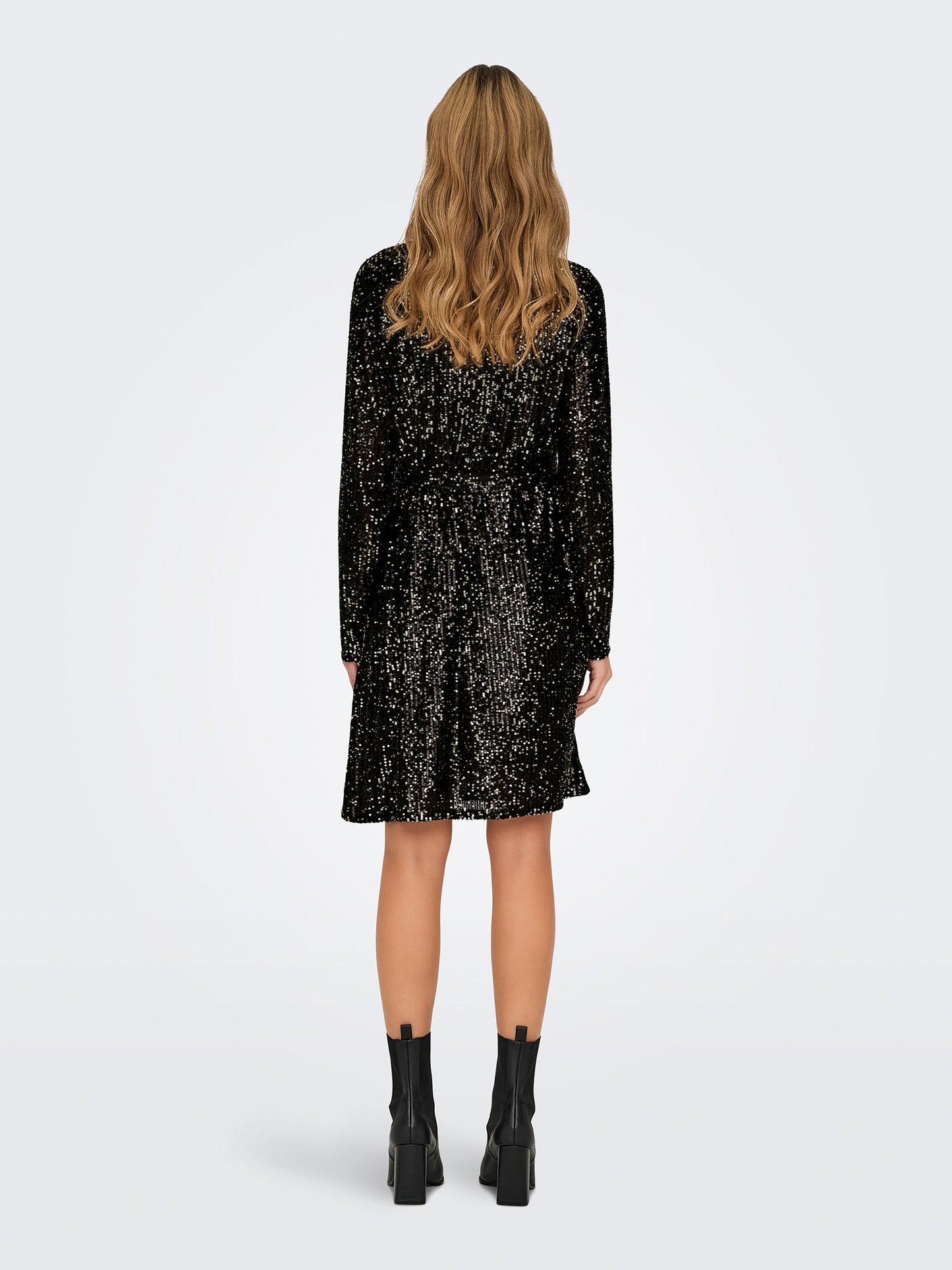 Γυναικείο φόρεμα παγιέτα ONLANA L/S BELT SEQUINS DRESS JRS 15333851 | 15333851