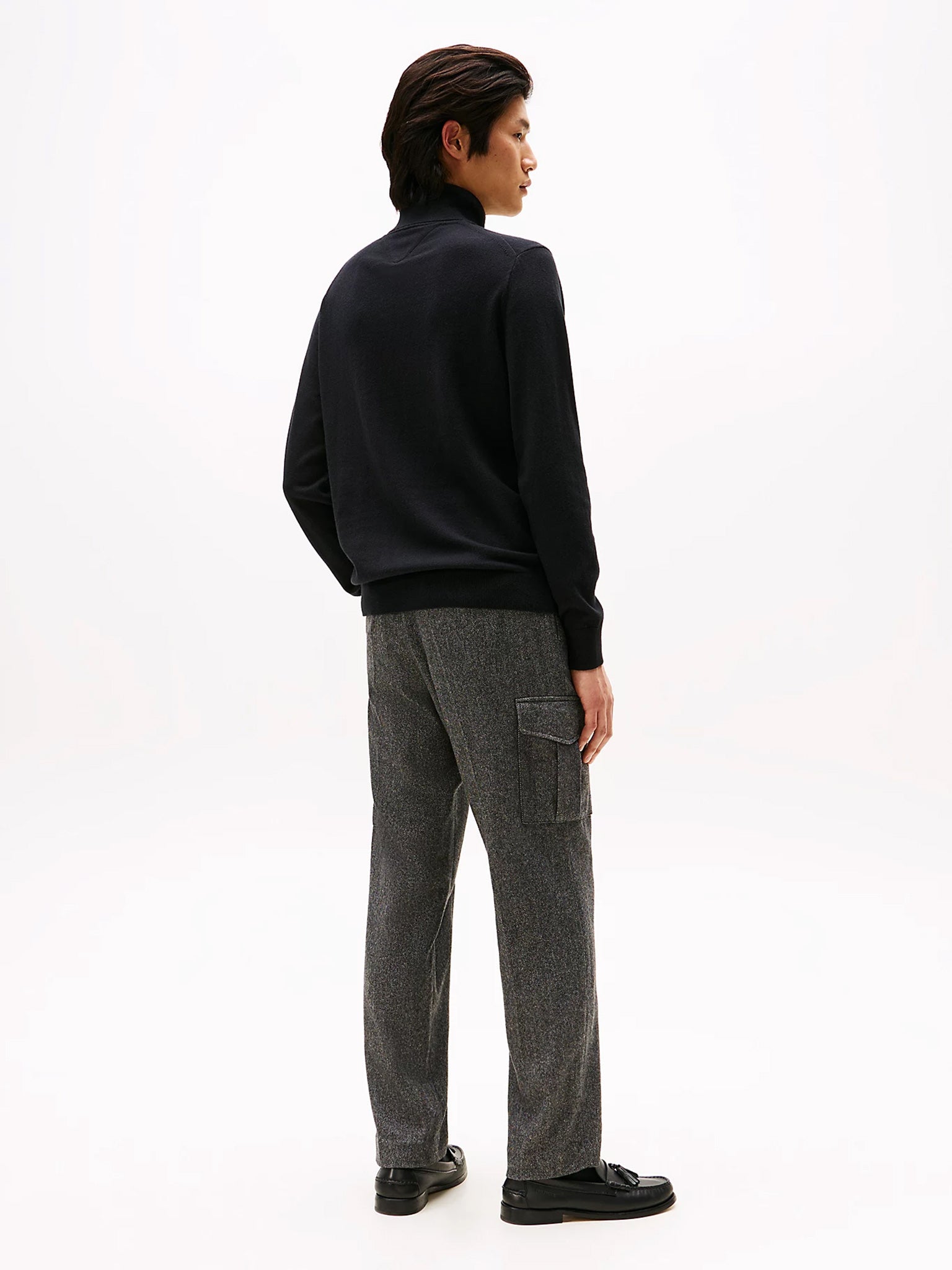 Ανδρική μπλούζα ζιβάγκο PIMA ORG CTN CASHMERE ROLL NECK MW0MW28048BD | MW0MW28048BDS