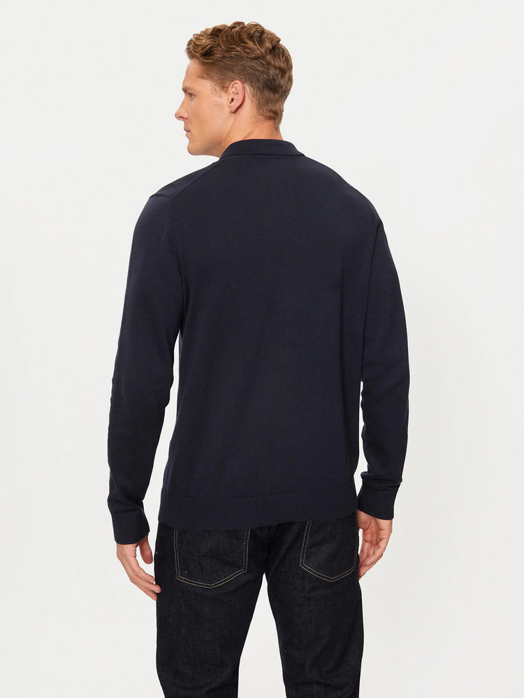 Ανδρικό polo JJFRED KNIT LS POLO AW24 12258582 | 12258582