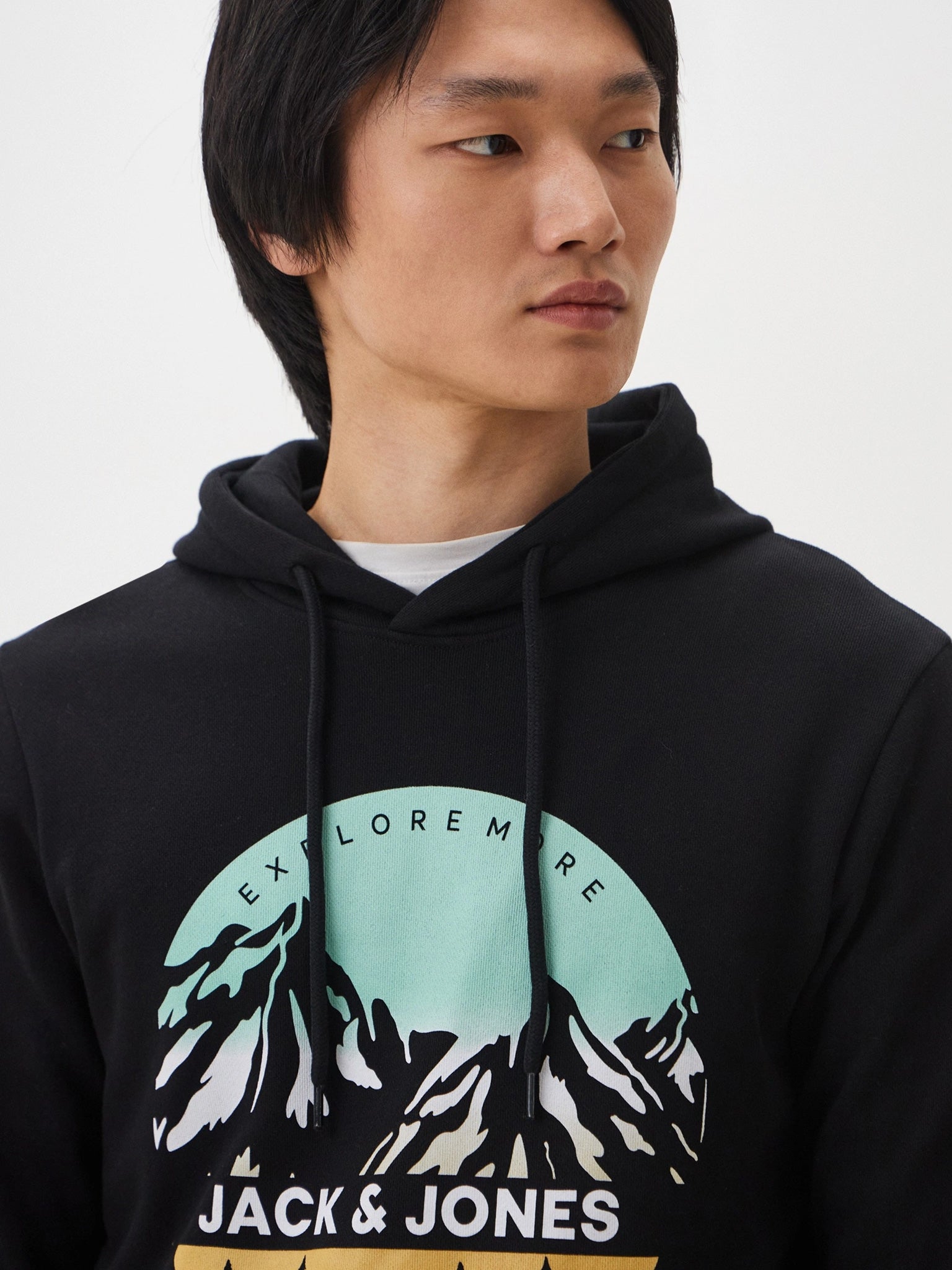 Ανδρική μπλούζα φούτερ JJPEAK SWEAT HOOD LN 12264635 | 12264635