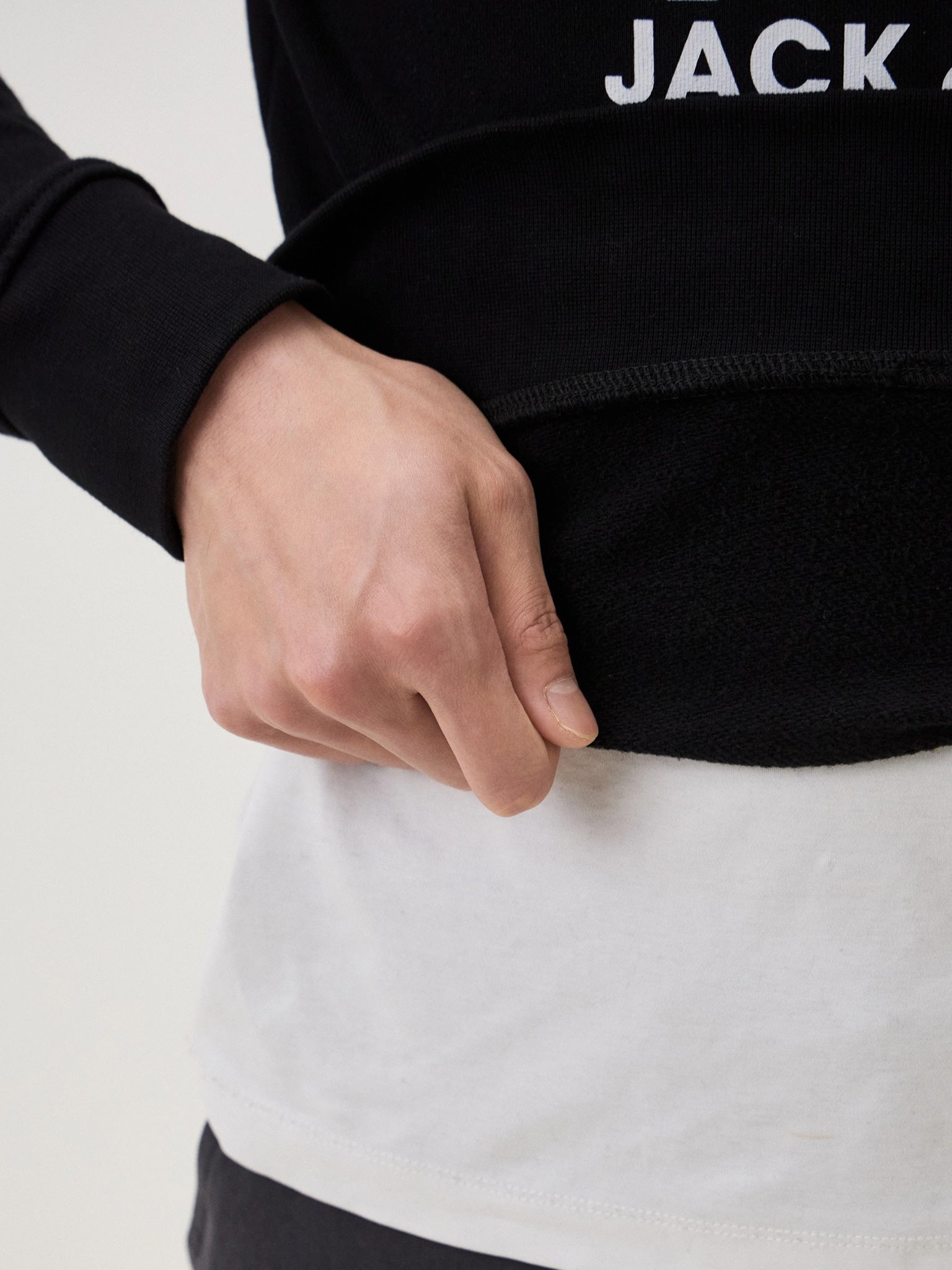 Ανδρική μπλούζα φούτερ JJPEAK SWEAT HOOD LN 12264635 | 12264635