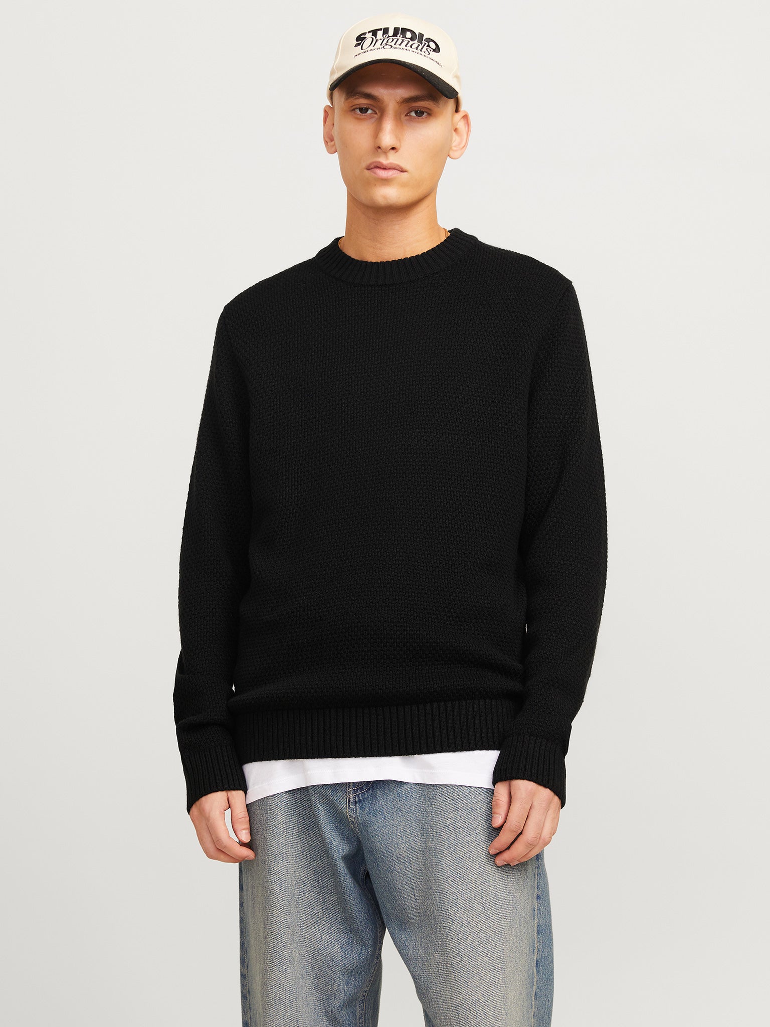 Ανδρική μπλούζα πλεκτή JOREATON KNIT CREW NECK 12266391 | 12266391