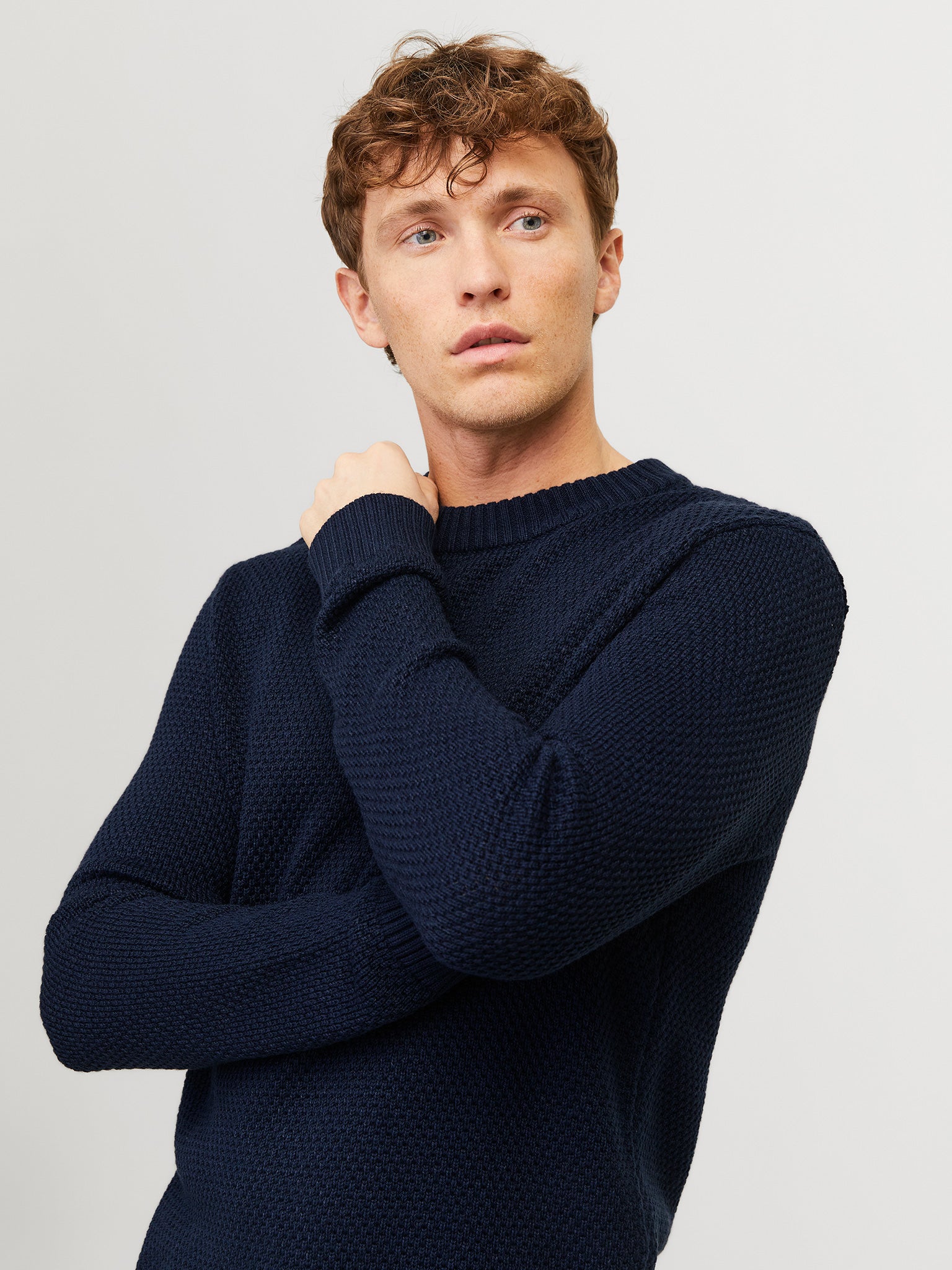 Ανδρική μπλούζα πλεκτή JOREATON KNIT CREW NECK 12266391 | 12266391