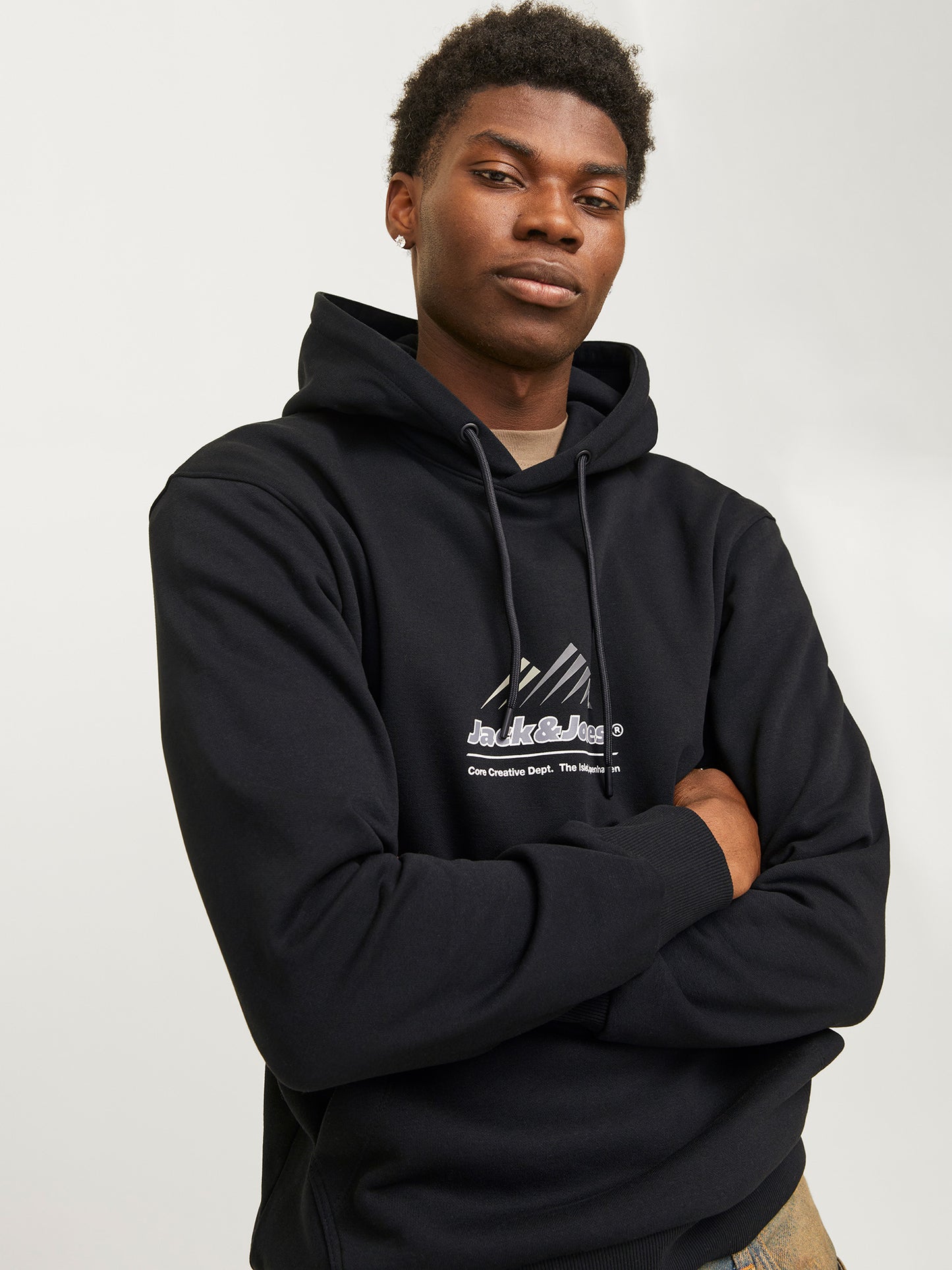 Ανδρική μπλούζα φούτερ JCOLIMA LOGO SWEAT HOOD BFLN 12266908 | 12266908