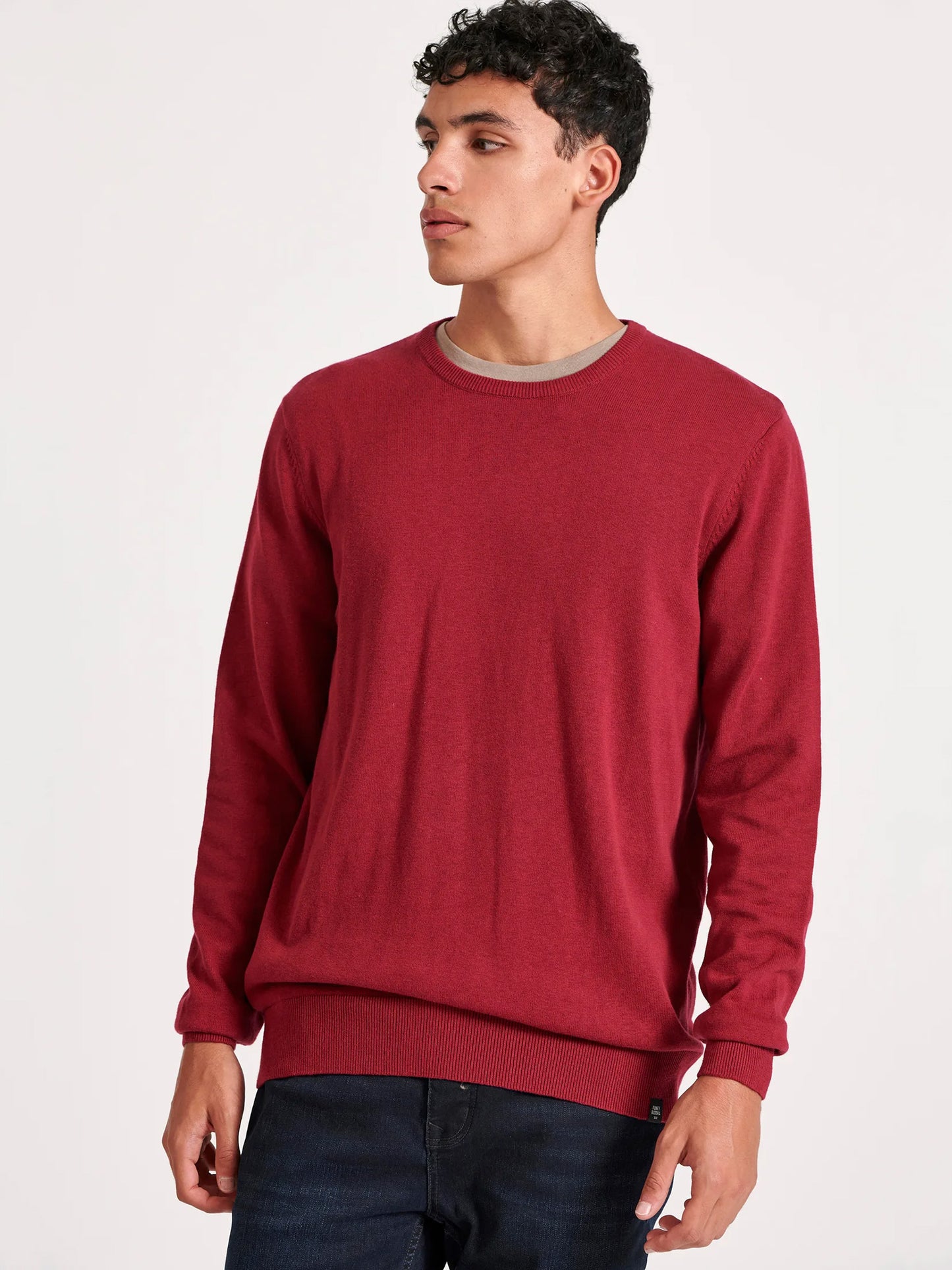 Ανδρική μπλούζα πλεκτή FBM010-001-09 BERRY MEL | FBM010-001-09