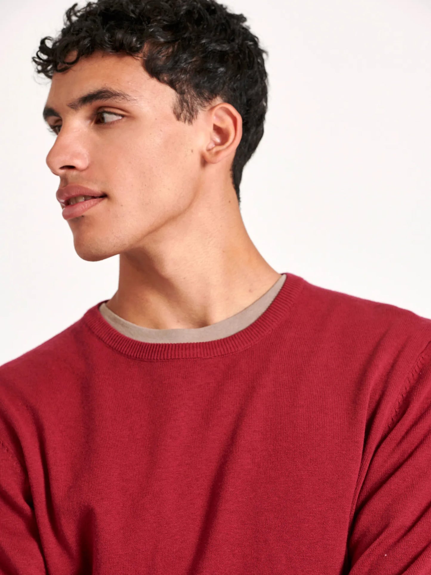 Ανδρική μπλούζα πλεκτή FBM010-001-09 BERRY MEL | FBM010-001-09