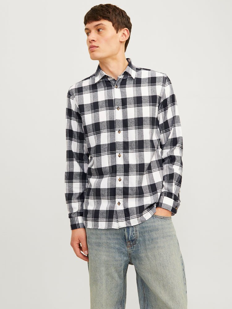 Ανδρικό πουκάμισο καρό JJJOSHUA FALL BUFFALO SHIRT LS 12258425 | 12258425