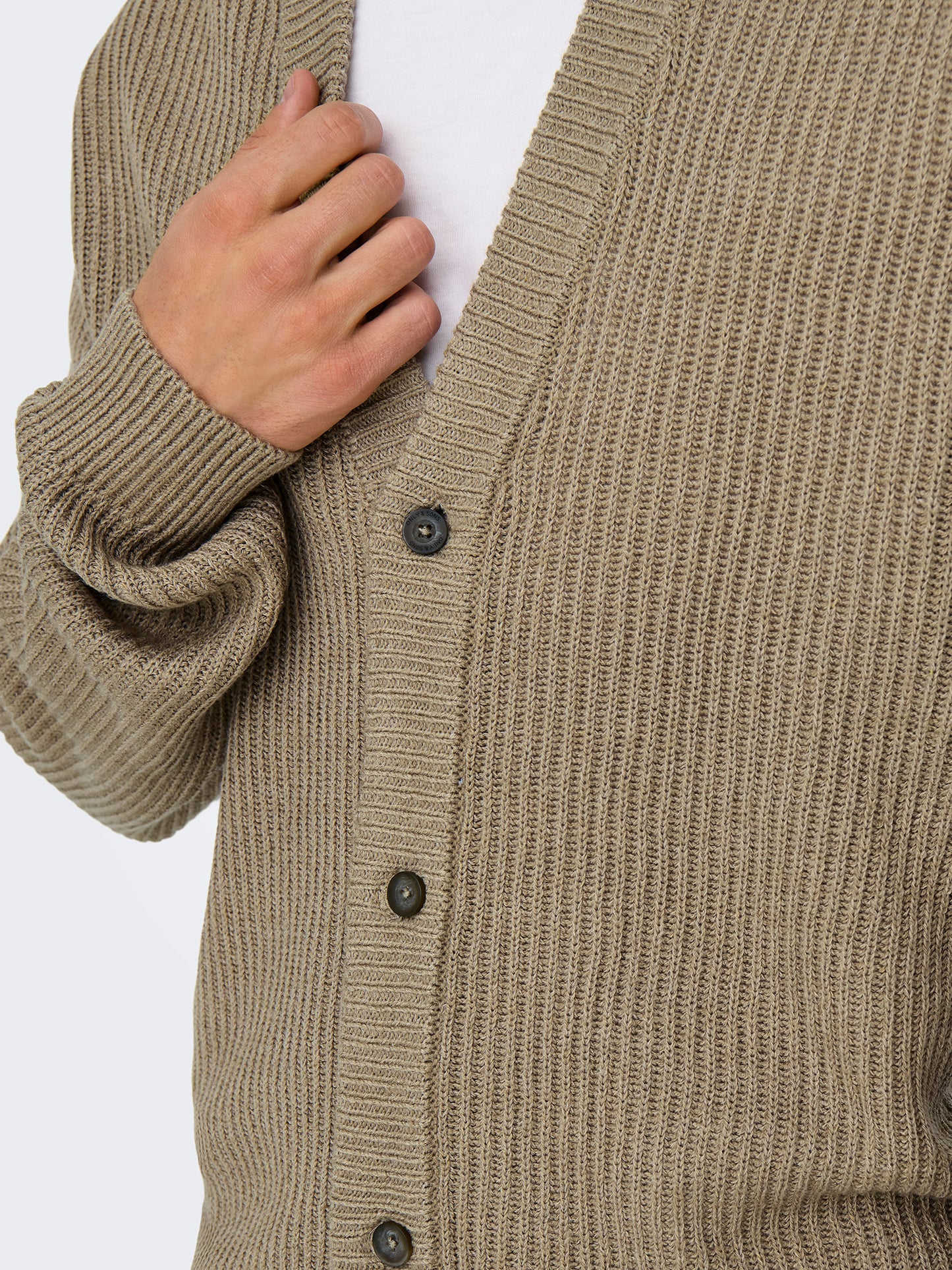 Ανδρική ζακέτα πλεκτή ONSFERGAL LIFE REG 7 RIB CARD KNIT 22030209 | 22030209
