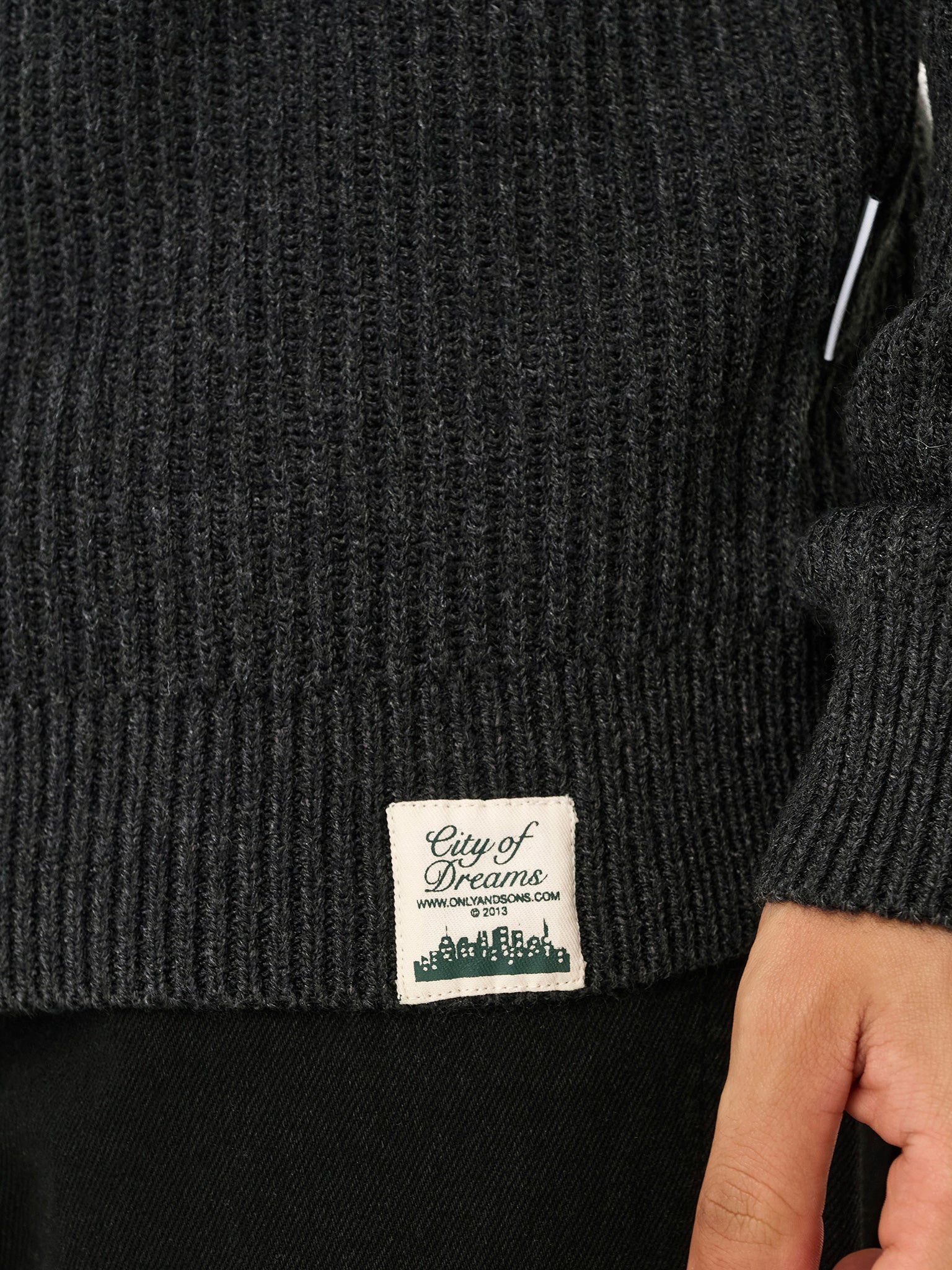 Ανδρική μπλούζα ζιβάγκο ONSFERGAL LIFE REG 7 RIB ROLL KNIT 22030312 | 22030312