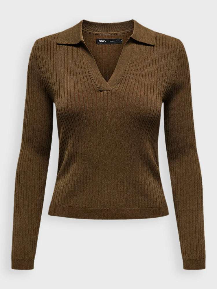 Γυναικεία μπλούζα πλεκτή ONLKAYA LIFE LS POLO KNT NOOS 15344841 | 15344841