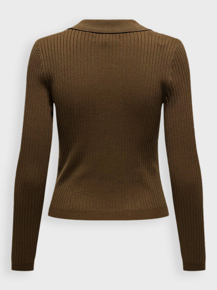 Γυναικεία μπλούζα πλεκτή ONLKAYA LIFE LS POLO KNT NOOS 15344841 | 15344841