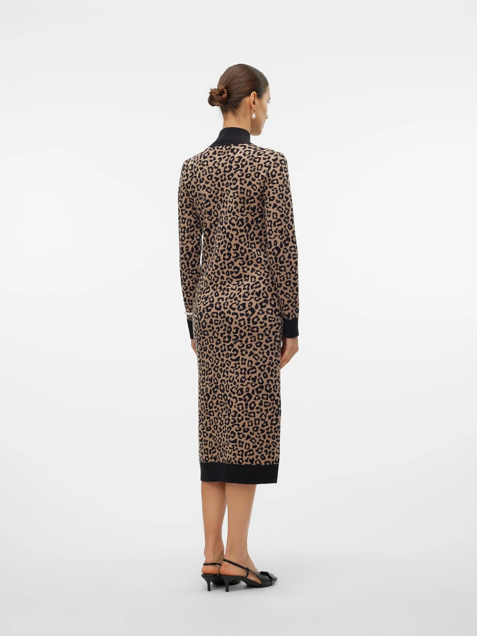 Γυναικείο φόρεμα animal VMARIA ART LS HIGH-NECK CALF DRESS REP 10314462 | 10314462