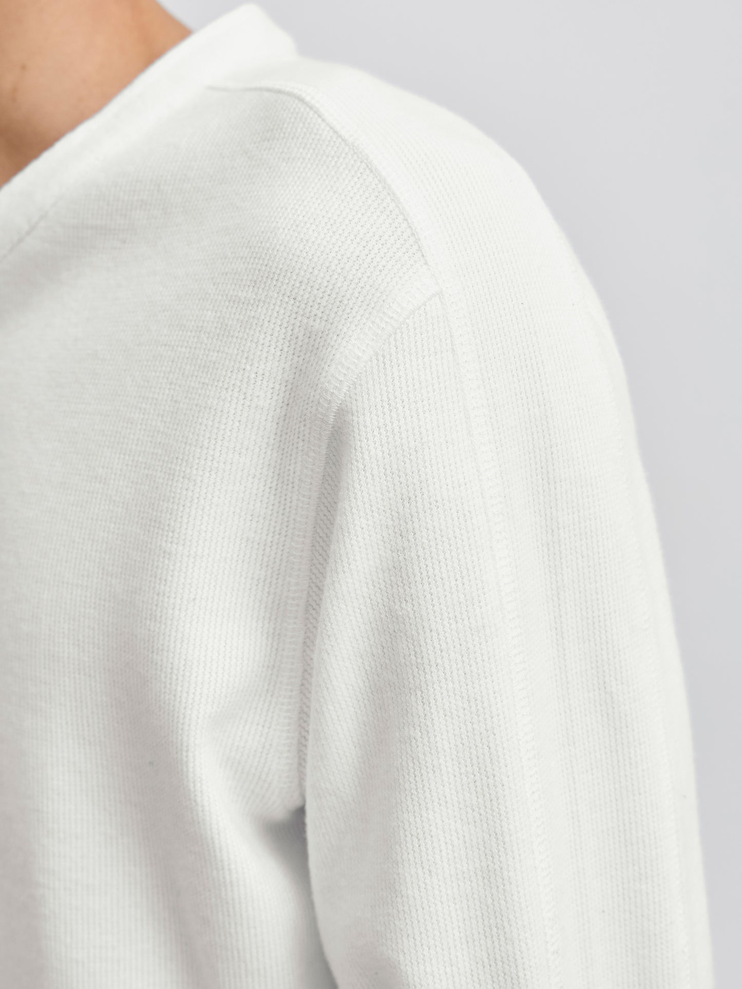 Ανδρική μπλούζα JPRBLUTYRELL LS HENLEY TEE 12266583 | 12266583