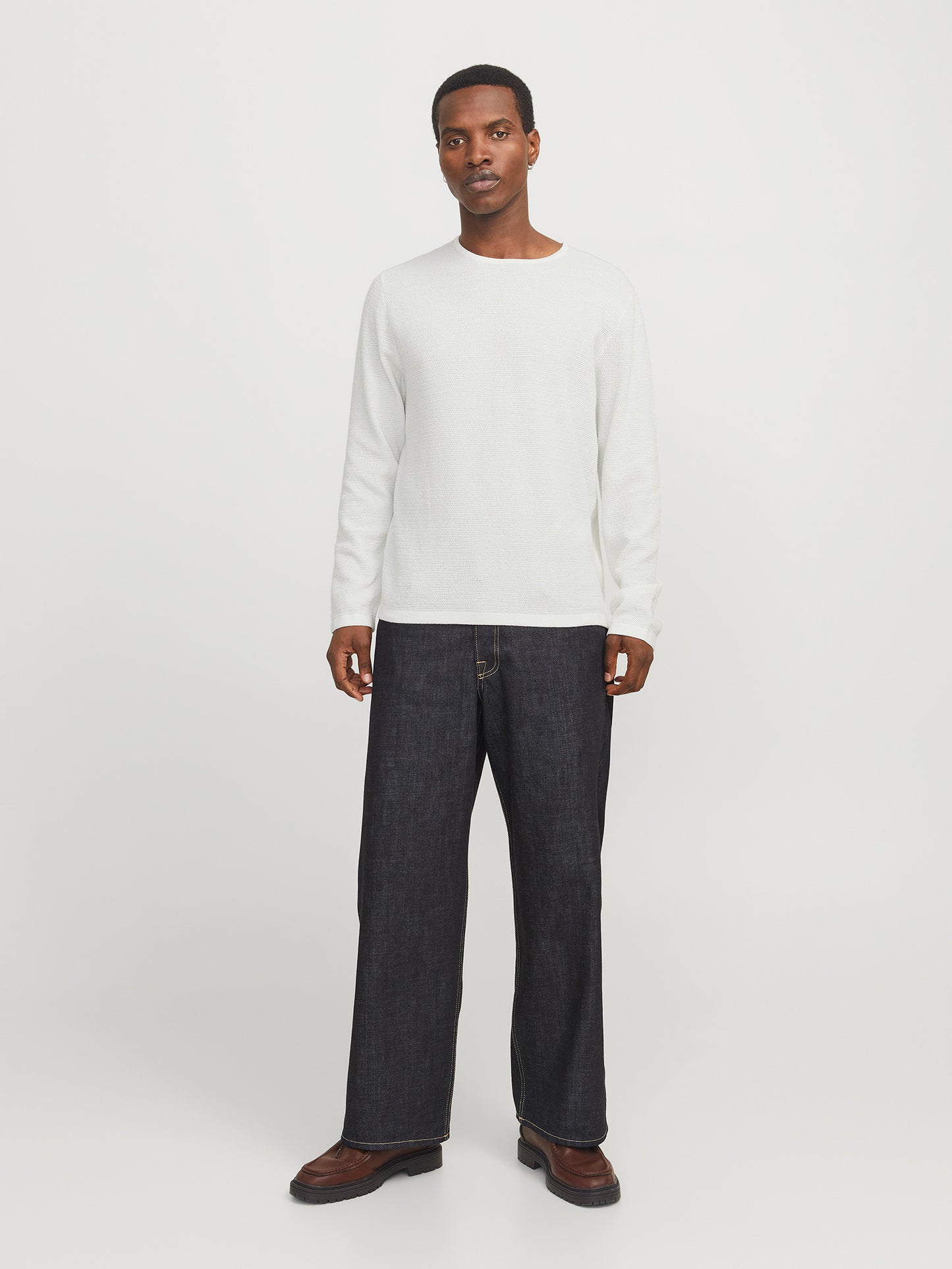 Ανδρική μπλούζα πλεκτή JJEGEORGE KNIT CREW NECK NOOS 12268279 | 12268279