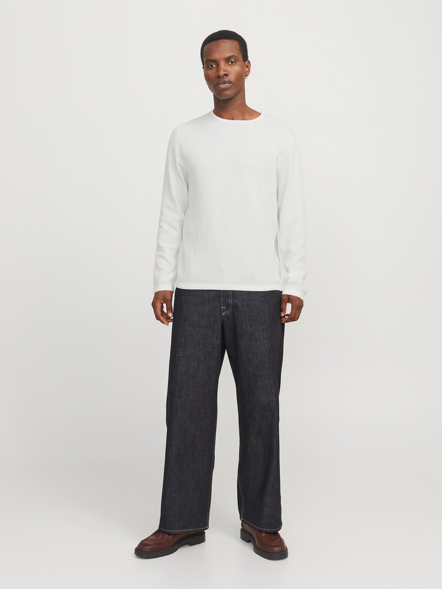 Ανδρική μπλούζα πλεκτή JJEGEORGE KNIT CREW NECK NOOS 12268279 | 12268279