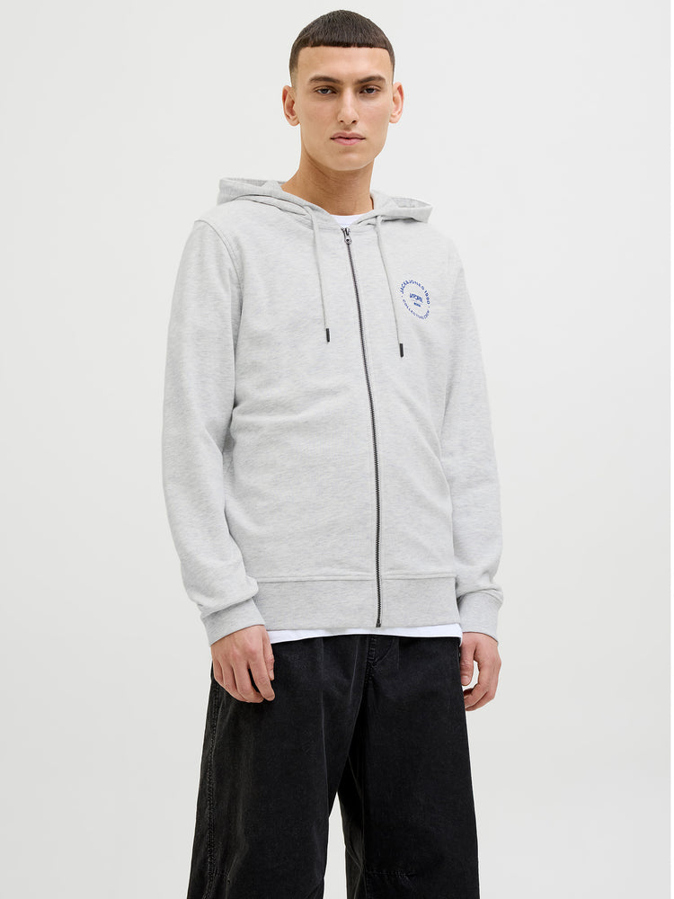 Ανδρική ζακέτα φούτερ μελανζέ JJSIMON SWEAT ZIP HOOD 12269366 | 12269366