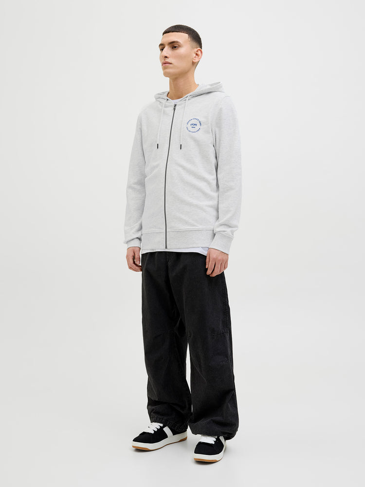 Ανδρική ζακέτα φούτερ μελανζέ JJSIMON SWEAT ZIP HOOD 12269366 | 12269366