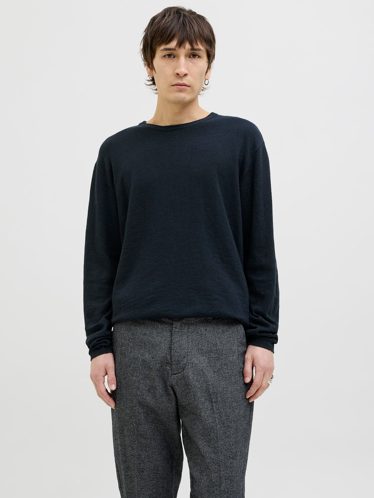 Ανδρική μπλούζα JJESUMMER KNIT CREW NECK SN 12269631 | 12269631
